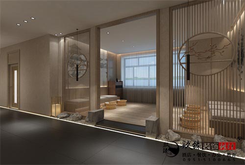 銀川足浴店設計效果圖|镹臻設計